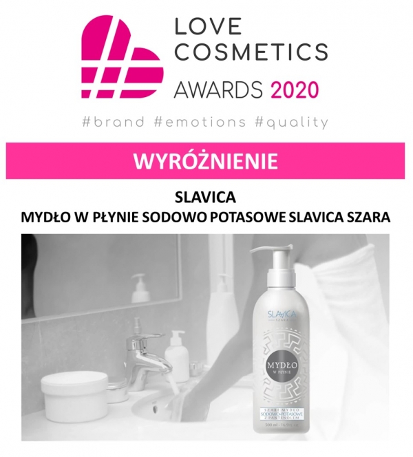 Wyróżnienie dla mydła sodowo-potasowego w konkursie Love Cosmetics Awards 2020!